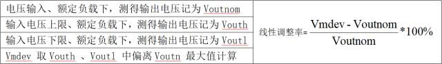 線(xiàn)性電壓調整率計算公式